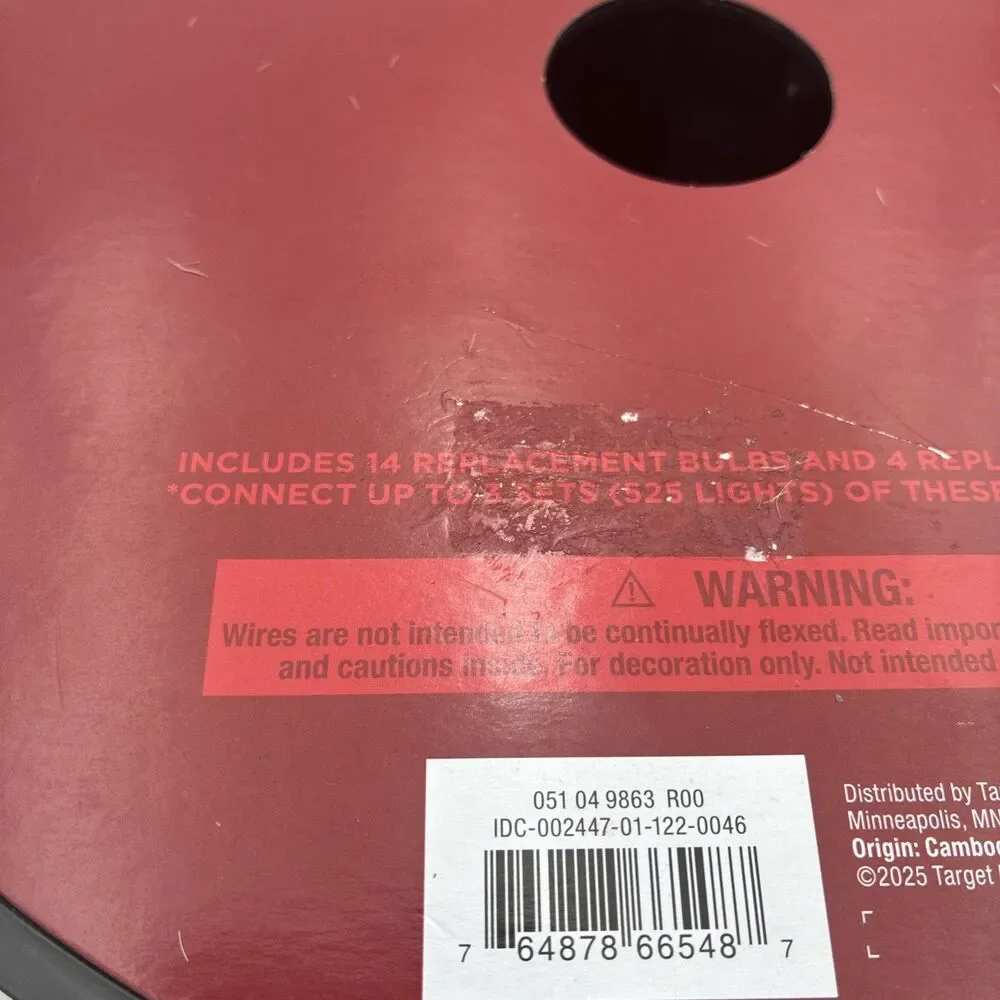 xmas lights mini string 175 counts clear